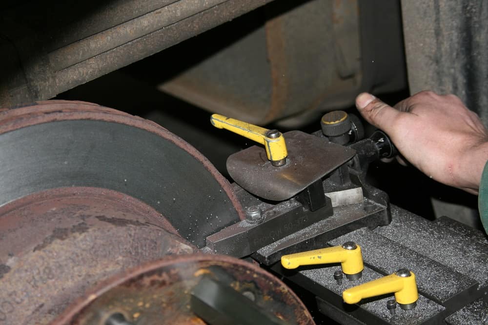 The rotor after the first cut